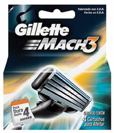 Gillette Mach 3 scheermesjes | 4 stuks