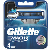 Gillette Mach 3 Turbo scheermesjes | 4 stuks