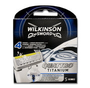 Wilkinson Quattro Titanium scheermesjes | 5 stuks