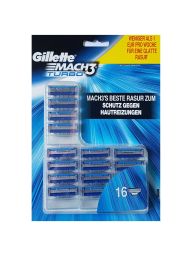 Gillette Mach 3 Turbo scheermesjes | 16 stuks