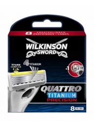 Wilkinson Quattro Titanium scheermesjes | 8 stuks