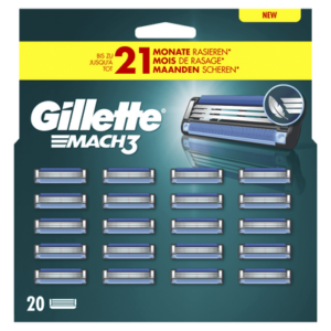 Gillette Mach 3 scheermesjes | 20 stuks