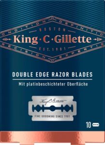 Gillette King C. Gillette Double Edge scheermesjes | 10 stuks