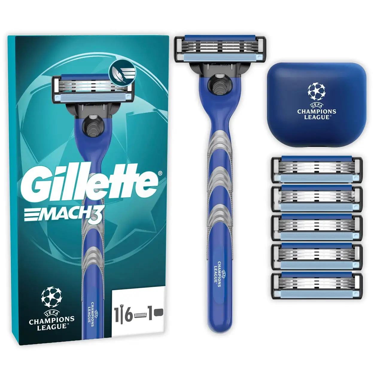 Gillette Mach 3 scheersystemen | 6 stuks