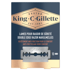 Gillette King C. Gillette Double Edge scheermesjes | 10 stuks