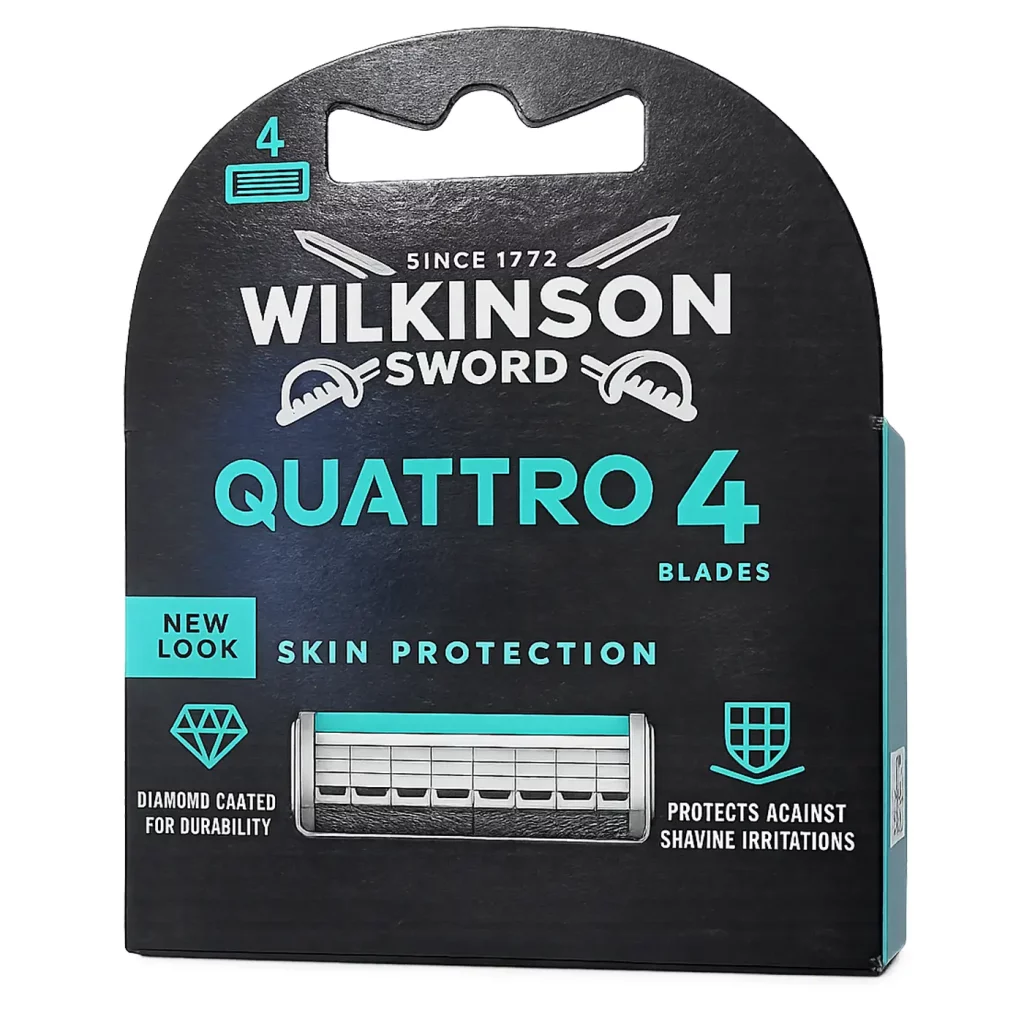 Wilkinson Quattro Titanium scheermesjes | 4 stuks